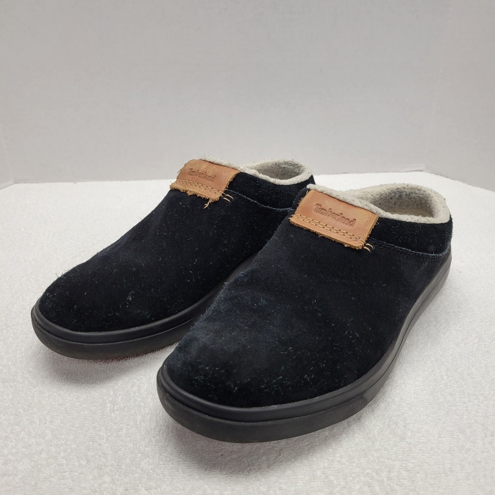 Timberland Black Ashwood Park indoor/outdoor slippers size 8